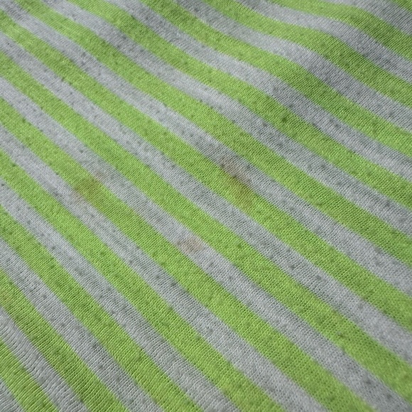 George Girls Green  Striped Cotton Summer Dress Size 7-8 - Picture 6 of 7